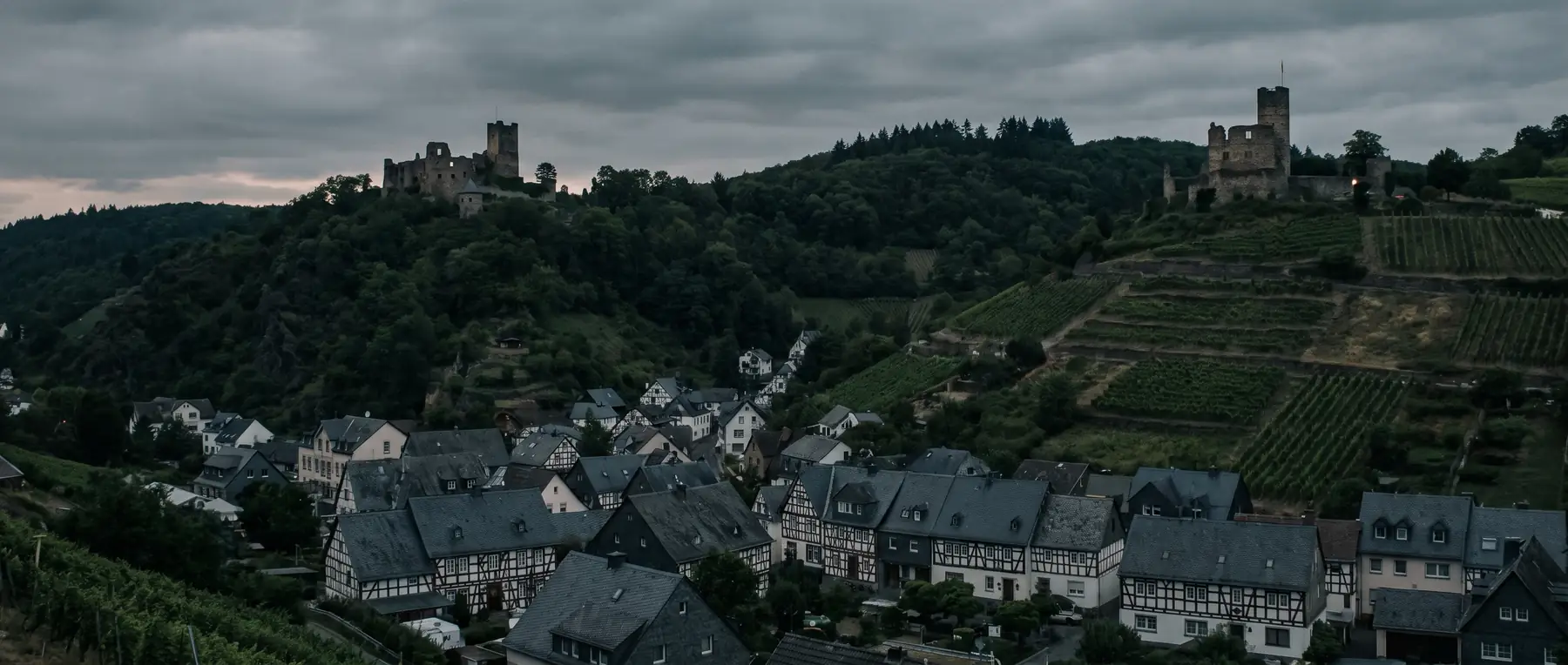 Weinheim: Blick über Stadt und Umgebung